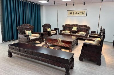 盛世金鹿沙发14件套